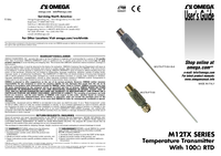 Thumbnail of document Manual - M12TX-PT100 Inline Temp. Transmitter for PT100 RTDs
